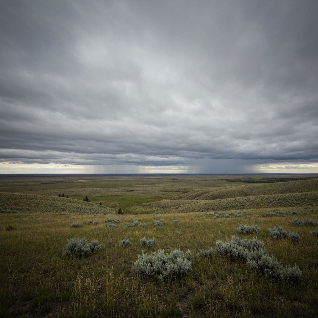 Alberta prairie in winter